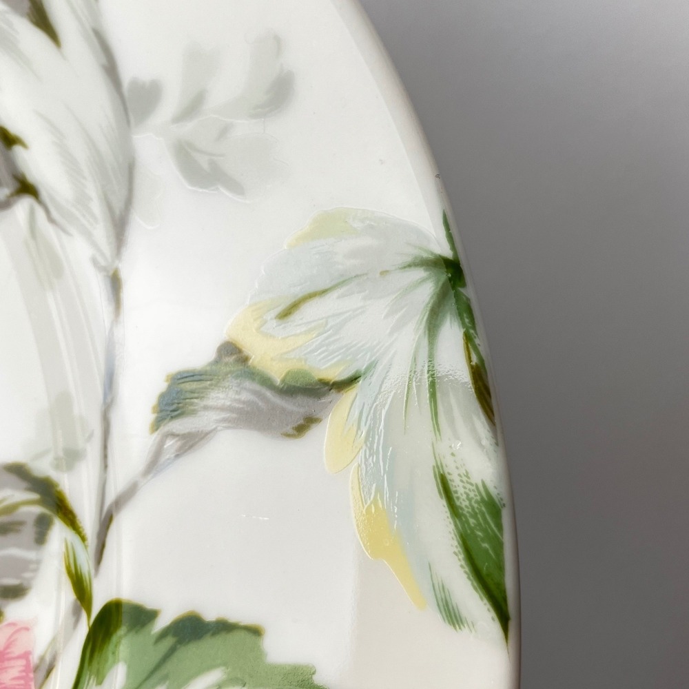 Oscar de la Renta Dinner Plate English Tapestry LF005 12in Ivory Floral China - Picture 5 of 11